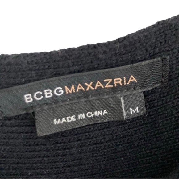 BCBG Maxazria Wool Angora Black Knit Sweater Dress Women’s Size M BCBGMaxAzria - Picture 4 of 9